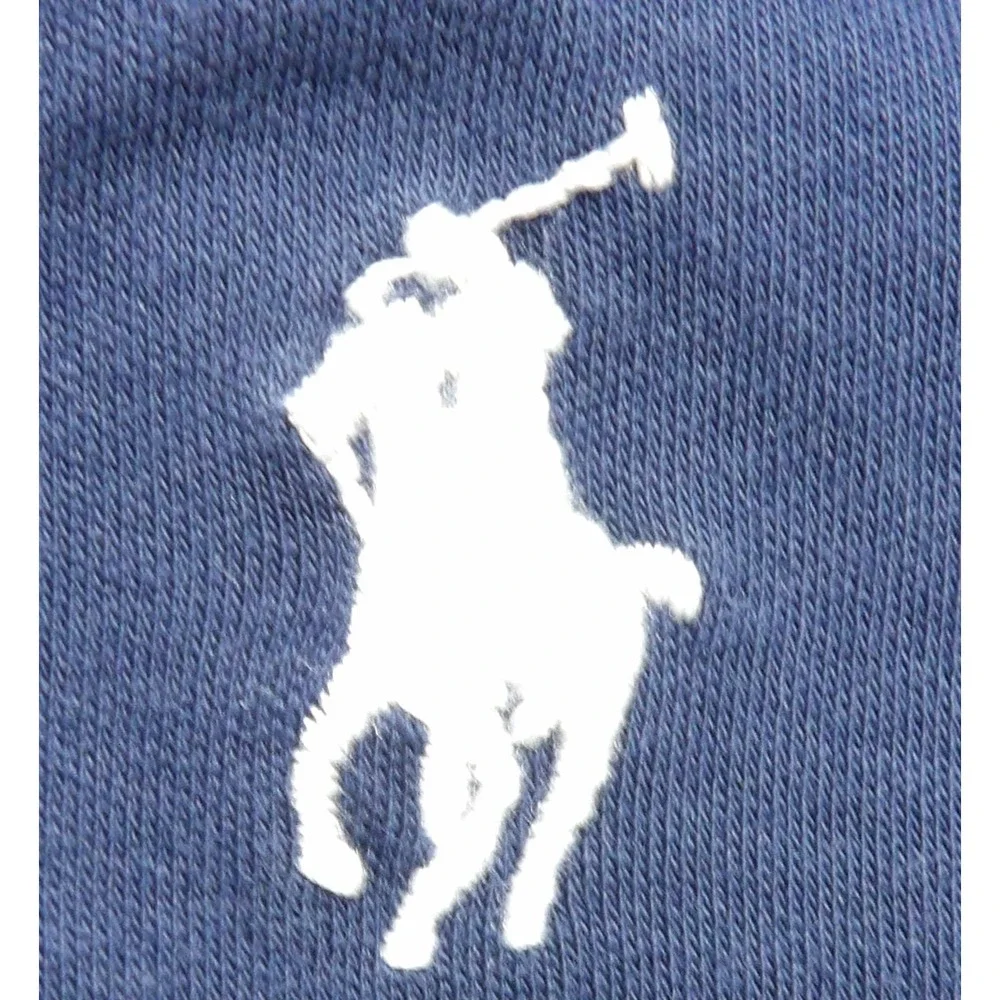 Polo Ralph Lauren Classic Fit Polo Men XL Blue White Pony Cotton Mesh Shirt Golf